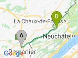 parcours Le Locle   Pontarlier